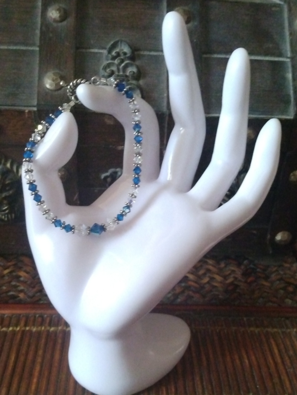 Blue Crystal Bracelet - Women Jewelry Size7